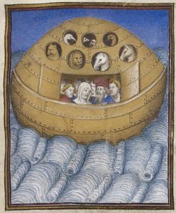 Detalle del Arca de Noé, ilustración de 