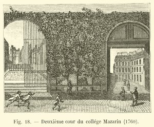 Segundo patio del colegio Mazarin, 1760