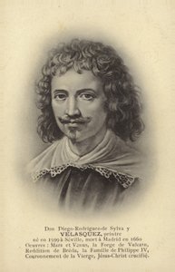 Diego Velázquez, pintor español (litografía)
