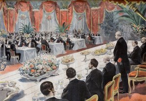 Cena para líderes del comercio e industria francesa en la Bolsa de París de French School