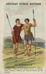 Dióscuros, es decir, Cástor y Pólux