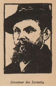 Director del periódico soviético Izvestia (lito)