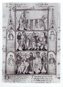 Músicos discordantes de la Historia de Fauvel escrita por Gervais du Bus de French School