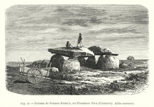 Dolmen de Pennou Kreach, en Plouneour Trez, Finisterre, Allee Couverte