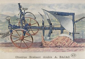 Arado doble Brabant inventado por Antoine Bajac, c.1900 de French School
