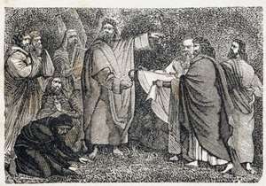 Druidas recogiendo muérdago - en "París a través de los siglos"