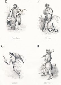 Esculapio, Fauna, Genio, Hércules de French School