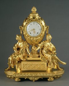 Reloj de chimenea temprano de Luis XVI, c.1765 de French School