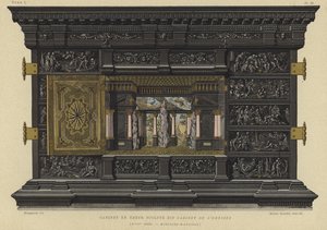 Gabinete de ébano conocido como el Gabinete de la Odisea, siglo XVII