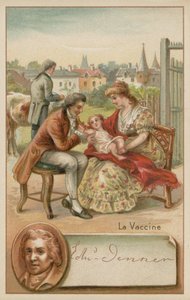 Edward Jenner, médico y científico inglés que descubrió una vacuna contra la viruela de French School