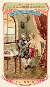 Edward Jenner, médico y científico inglés que descubrió una vacuna contra la viruela de French School