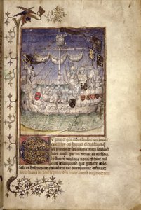 Ej. 2709 fol.2 Un barco atestado de hombres armados, de 