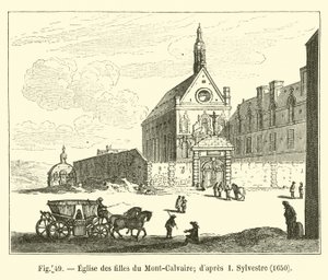 Iglesia de las Hijas del Monte Calvario; según I Sylvestre, 1650 de French School