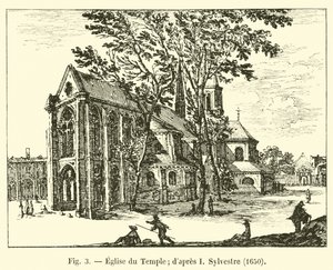 Iglesia del Temple; según I. Sylvestre, 1650