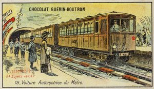 Tren eléctrico del metro de French School