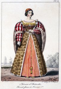 Leonor de Austria (1498/1558), infanta de España, esposa del Rey Manoel de Portugal y segunda esposa de Francisco I, rey de Francia de French School