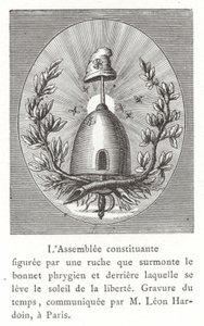 Emblema de la Asamblea Constituyente, Revolución Francesa de French School