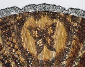 Mariposa bordada (detalle) de French School