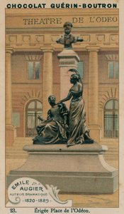 Emile Augier, Autor Dramático, 1820-1889, Erigida en Place de l