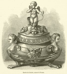 Tintero de Ariosto, conservado en Ferrara de French School