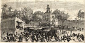 Inauguración del Ferrocarril de Enghien a Montmorency, 30 de junio de French School