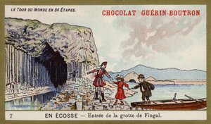 Entrada a la Cueva de Fingal; Escocia de French School