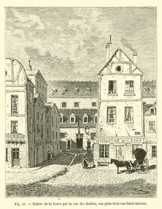 Entrada de la Force por la rue des Ballets, vista desde la rue Saint-Antoine de French School