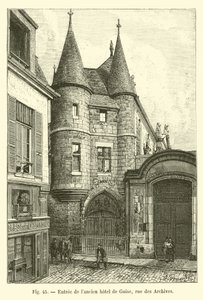 Entrada del antiguo hotel de Guise, rue des Archives de French School