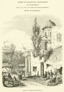 Entrada del Museo de Marsella (grabado)