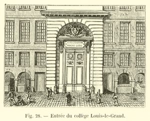 Entrada del colegio Louis-le-Grand