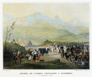 Entrada del ejército francés en Chambéry, 25 de septiembre de French School