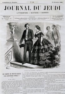 Episodio de la serie de novelas El Conde de Montecristo (Montecristo) - en “Le Journal du Jeudi” del 14/10/1860 de French School