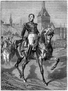 Retrato ecuestre del General Jean Rapp (1771-1821) - Jean conde Rapp General francés (1772 -1821) - en “Histoire de l