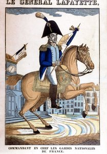 Retrato ecuestre del General La Fayette, Comandante en Jefe de la Guardia Nacional de Francia
