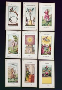 Cartas del Tarot de Etteilla de French School