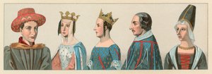 Traje de la Edad Media en Europa de French School