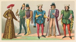 Traje de la Europa medieval de French School