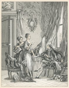 Traje del siglo XVIII en Europa de French School