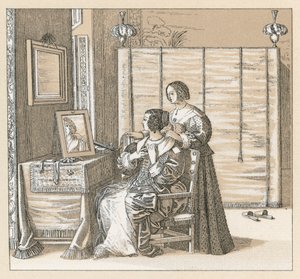 Traje del siglo XVII en Europa de French School