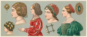 Traje europeo del siglo XVI de French School