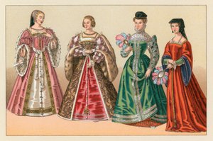 Traje del Siglo XVI en Europa de French School