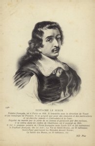 Eustache Le Sueur, pintor francés (litografía) de French School