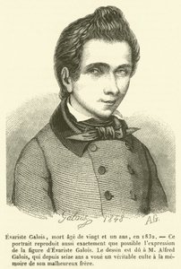 Évariste Galois, muerto a los veintiún años, en 1832