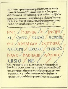 Ejemplo de escritura uncial de French School