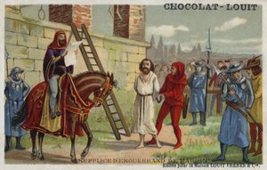 Ejecución de Enguerrand de Marigny, ministro principal de Felipe IV de Francia, 1315 de French School