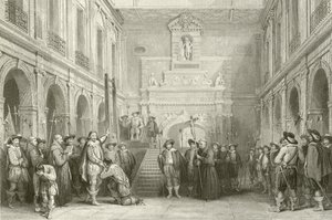 Ejecución de Montmorenci en el Patio del Hotel de Ville, Toulouse, 30 de octubre de 1632 de French School