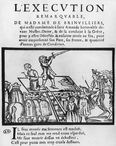 Ejecución de la Marquesa de Brinvilliers, 1676 de French School