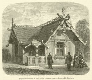 Exposición universal de 1867, Isba, cabaña rusa