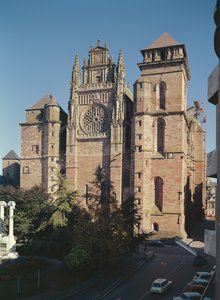 Fachada de la Catedral de Notre-Dame, siglos XIII-XVI de French School