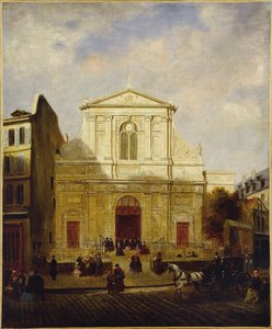Fachada de la iglesia de Blancs-Manteaux de French School